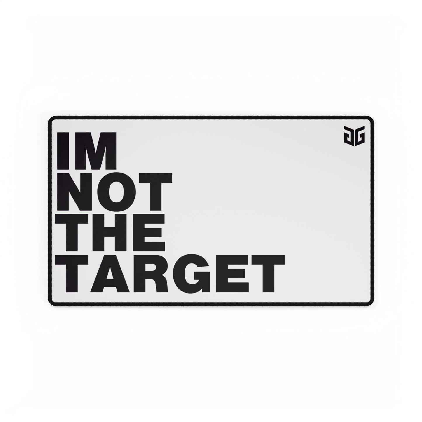 Im not the target white TCG Playmat