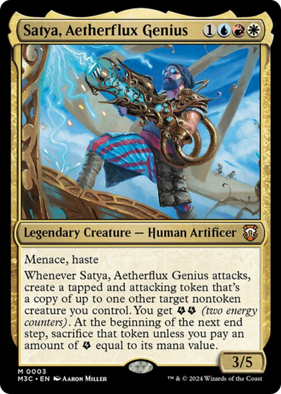 Satya, Aetherflux Genius | Energy Commander Deck